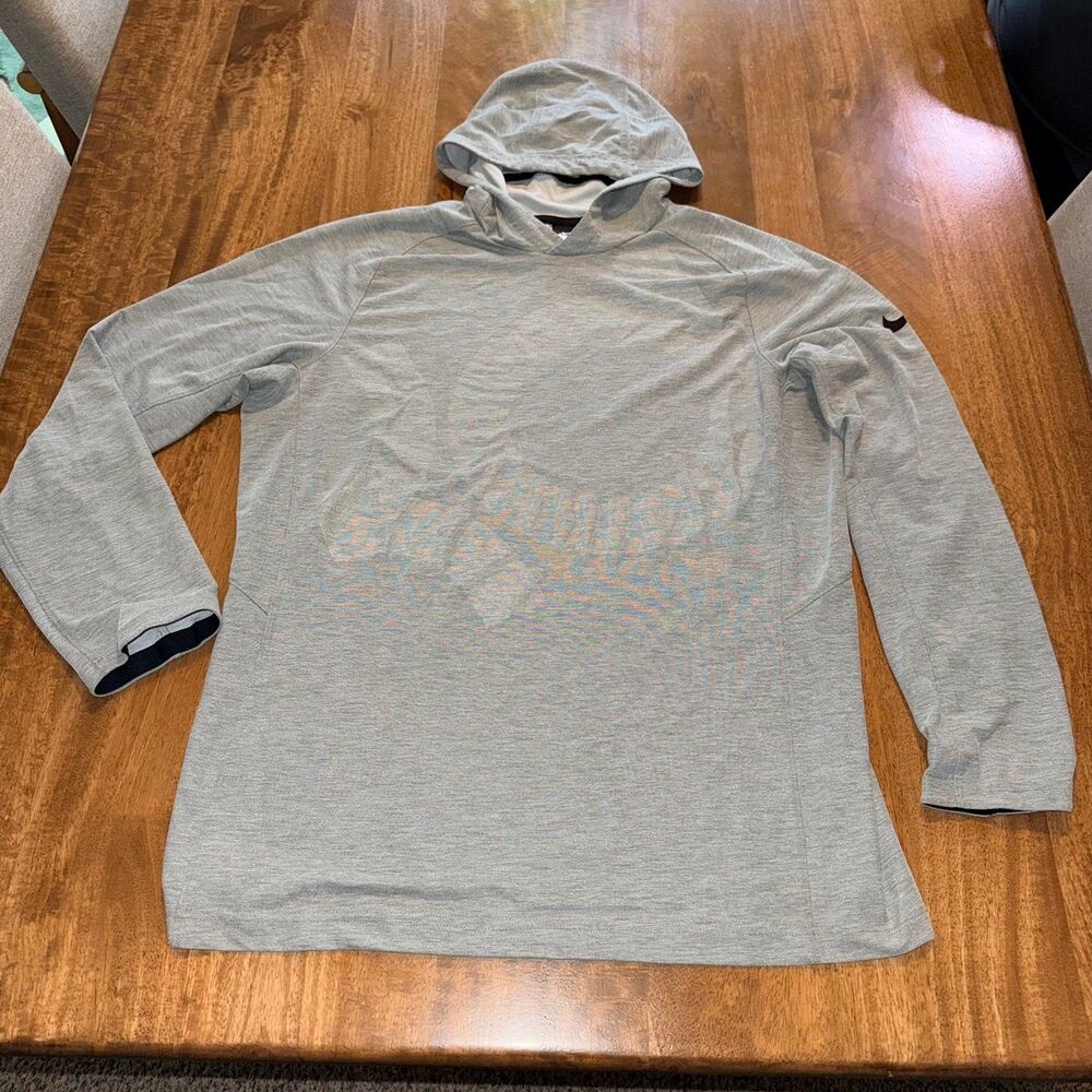 Nike KD Clutch Elite Shooter Men’s Basketball Hoodie Sweatshirt Grey Size L